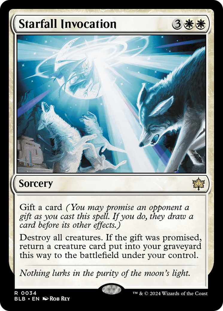 Invocation de Starfall (BLB-034) - Bloomburrow Foil 
