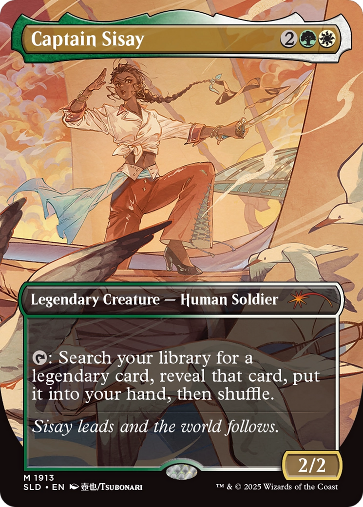 Captain Sisay (SLD-1913) - Secret Lair Drop (Borderless)