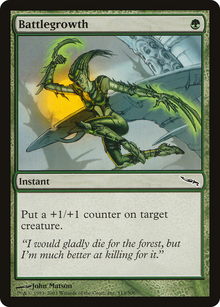 Croissance de bataille (MRD-113) - Mirrodin Foil 