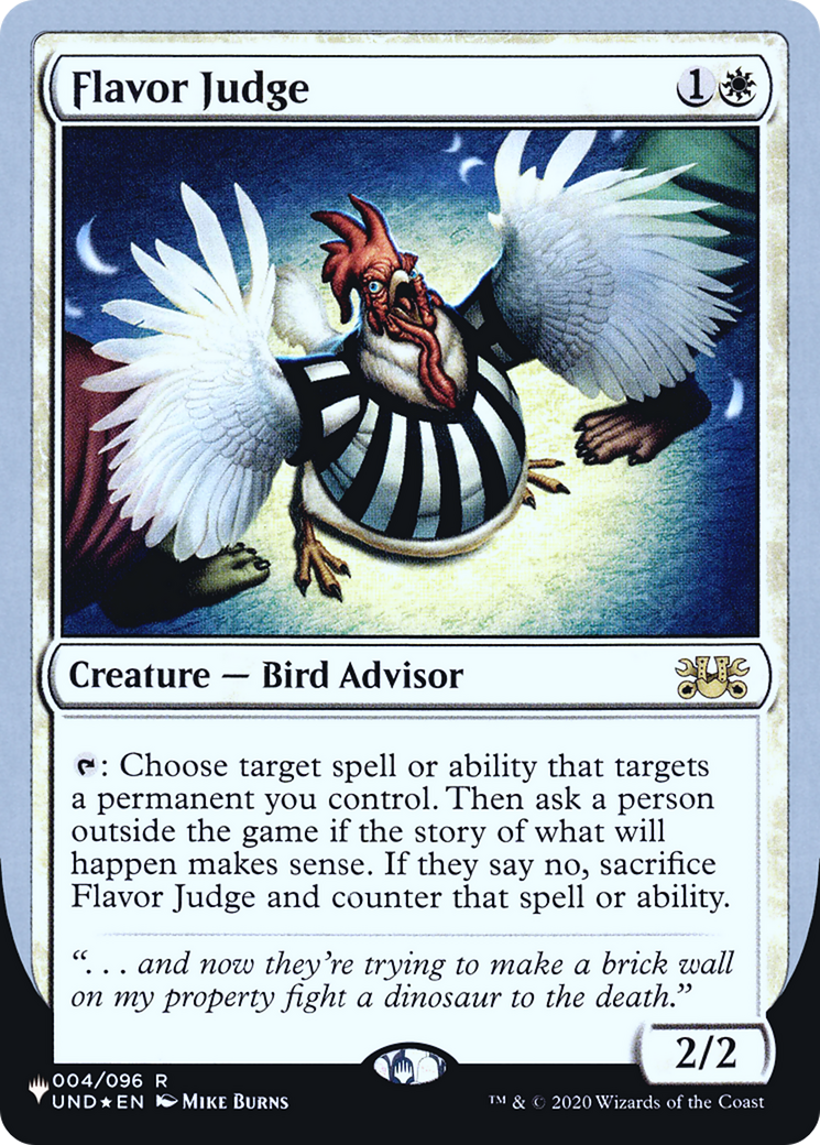 Flavor Judge (LIST-004/096) - The List (Unfinity Foil Edition) Foil