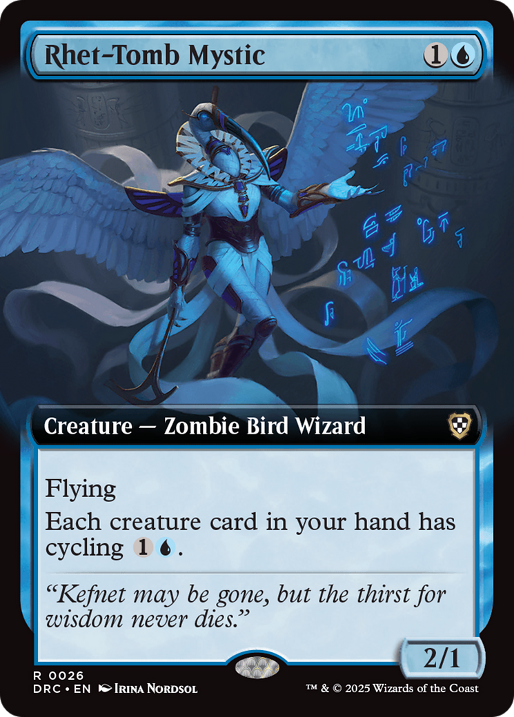 Rhet-Tomb Mystic (Extended Art) (-026) - Commander: Aetherdrift