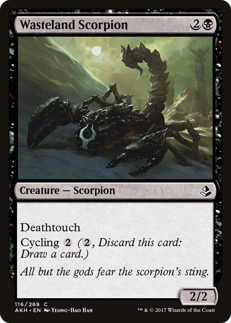 Scorpion des Terres Désolées (AKH-116) - Feuille d'Amonkhet 