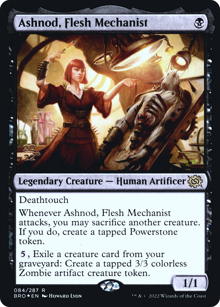 Ashnod, Flesh Mechanist (PRE-084) - The Brothers' War Promos Foil