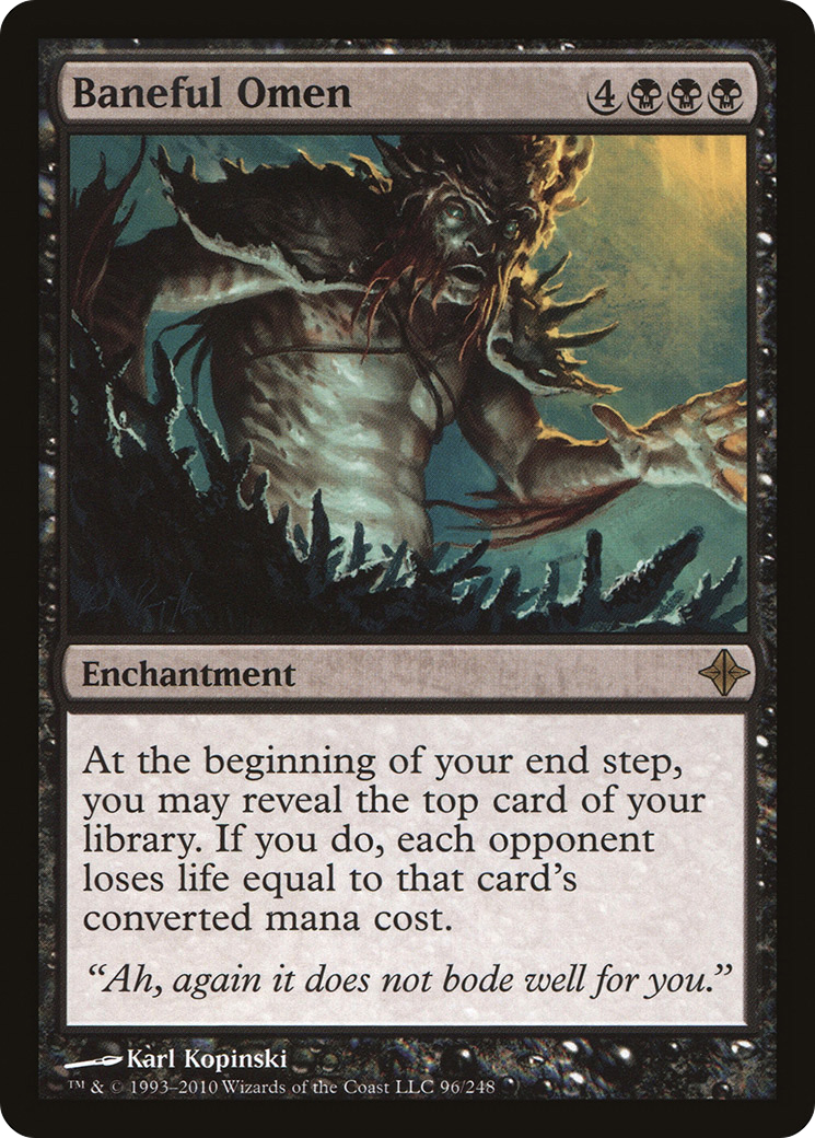 Baneful Omen (ROE-096) - Rise of the Eldrazi Foil