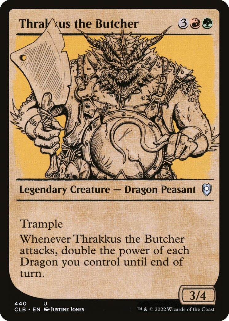 Thrakkus le Boucher (CLB-440) - Commander Legends : La Bataille de Baldur's Gate : (Vitrine) Feuille 