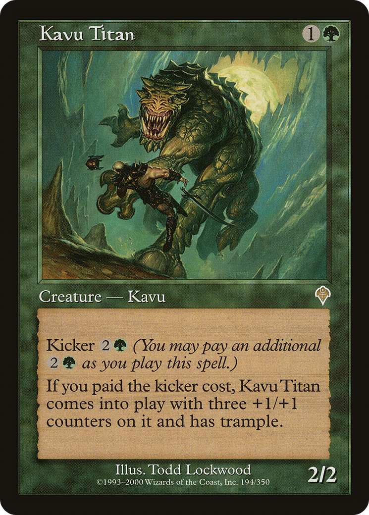 Kavu Titan (INV-194) - Feuille d'invasion 