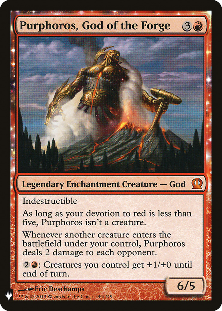 Purphoros, God of the Forge (LIST-THS-135) - The List: (enchantment)