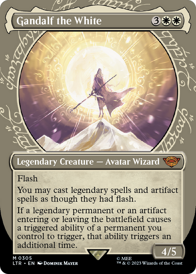 Gandalf le Blanc (LTR-305) - Le Seigneur des Anneaux : Contes de la Terre du Milieu : (Vitrine) (Sans bordure) 