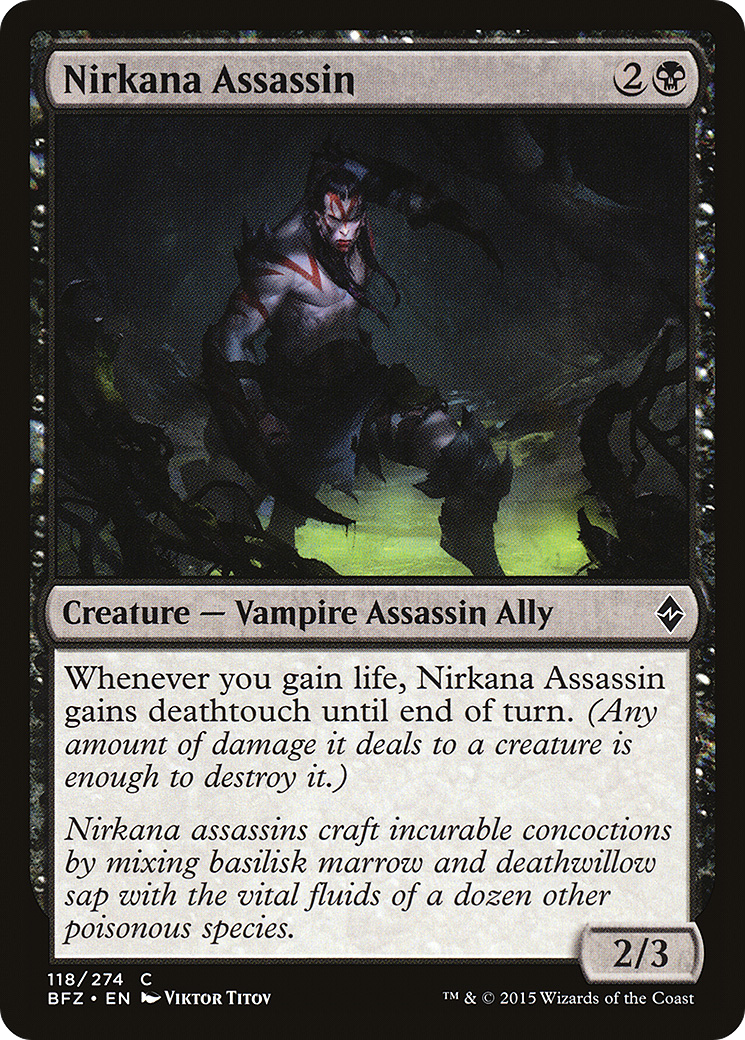 Nirkana Assassin (BFZ-118) - Bataille pour Zendikar 