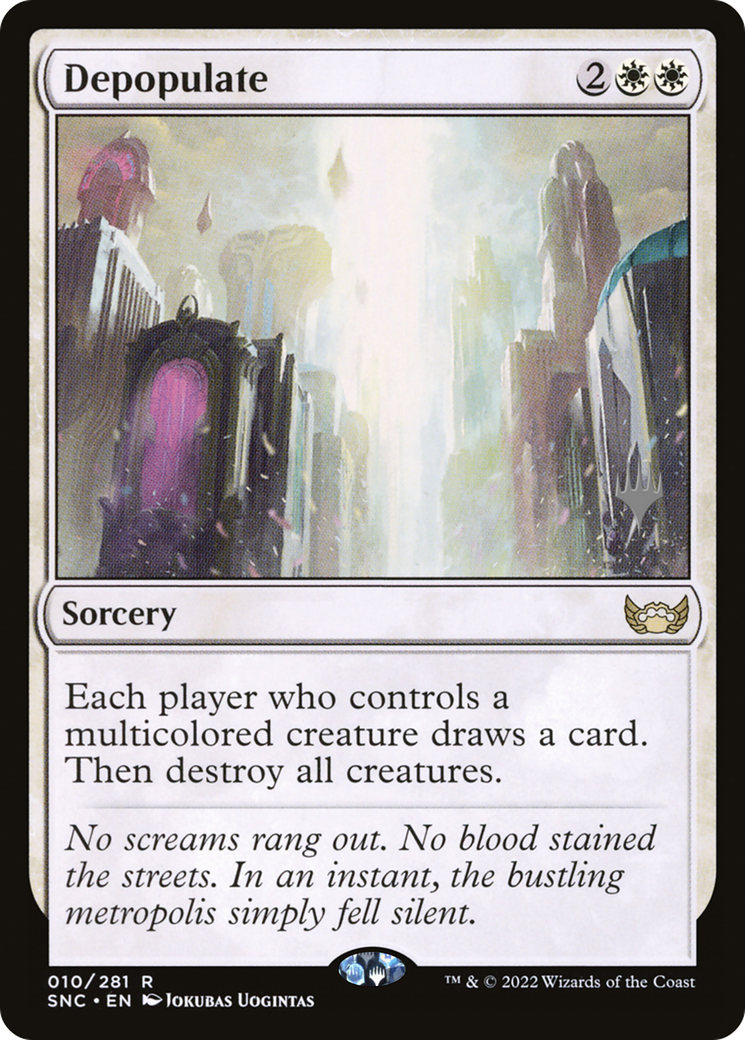 Depopulate (PPSNC-10P) - Streets of New Capenna Promos Foil
