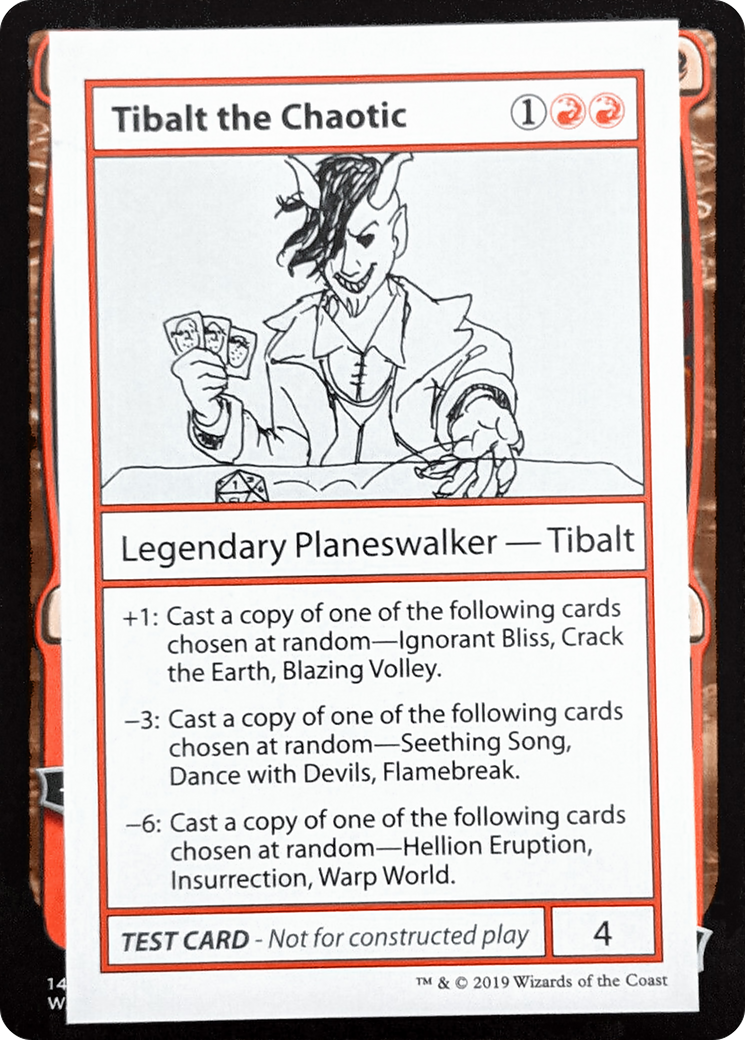 Tibalt the Chaotic (No PW Symbol) (CMB1-) - Mystery Booster Playtest Cards 2021