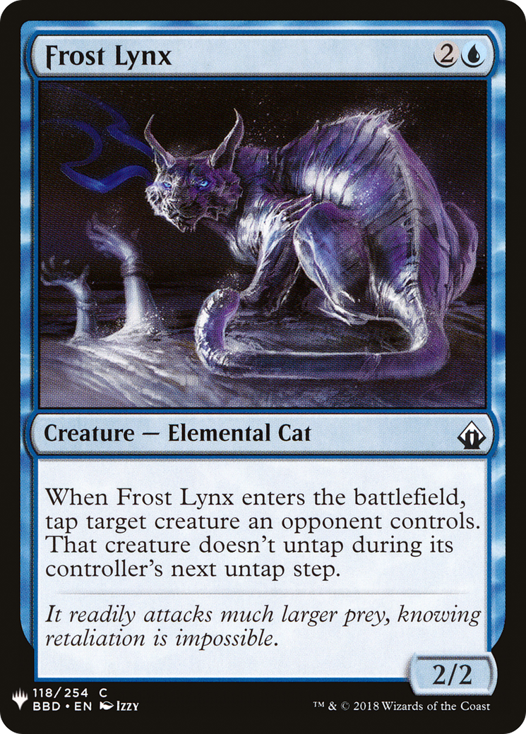 Frost Lynx (LIST-118) - The List