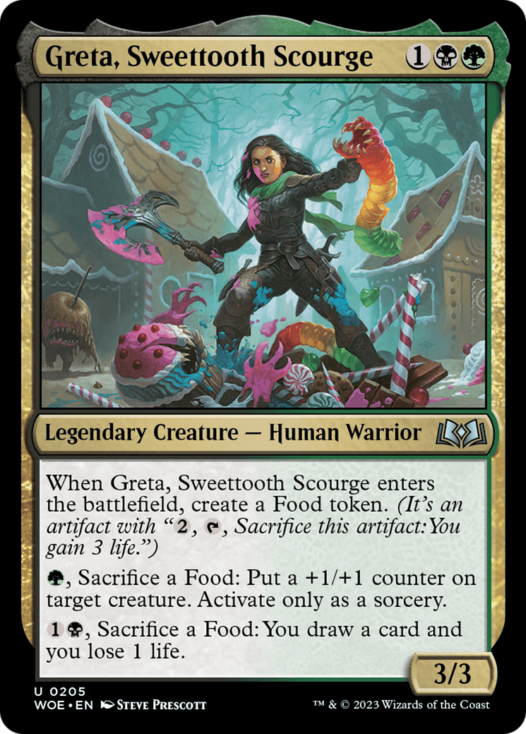Greta, Fléau gourmand (WOE-205) - Les Terres sauvages d'Eldraine 