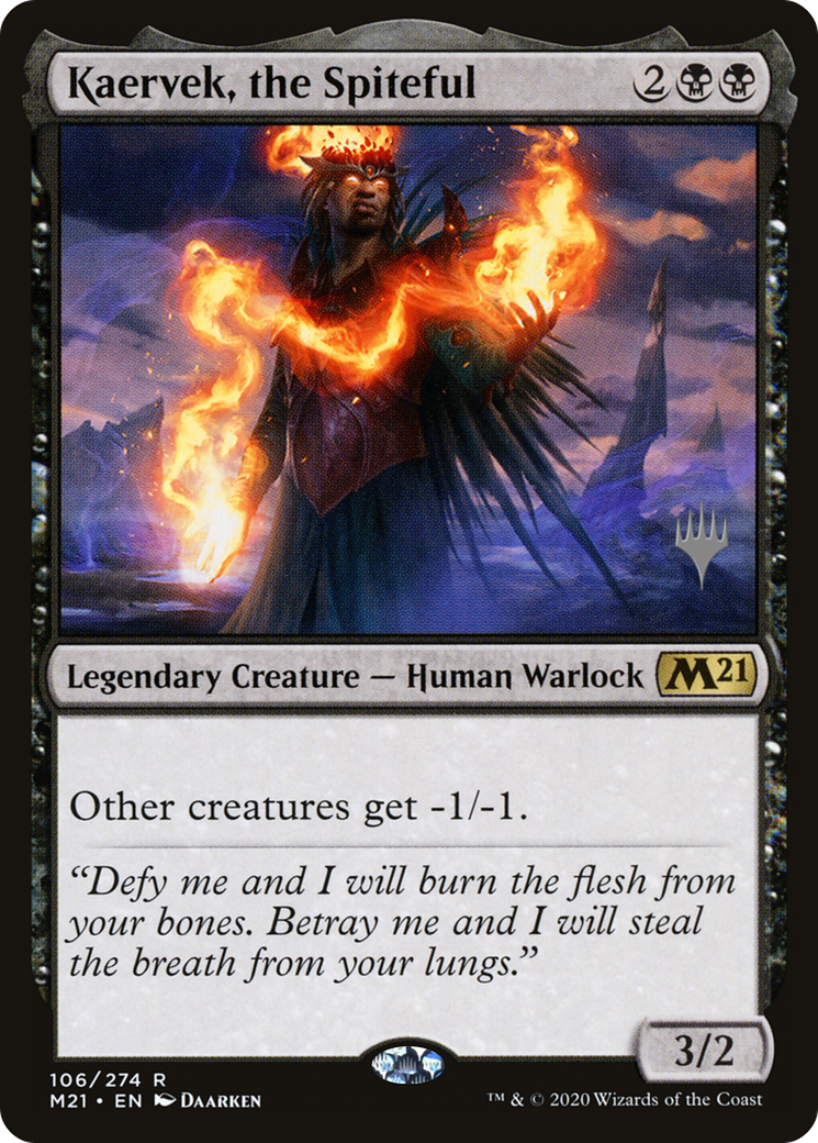 Kaervek, the Spiteful (PPM21-106P) - Core Set 2021 Promos Foil