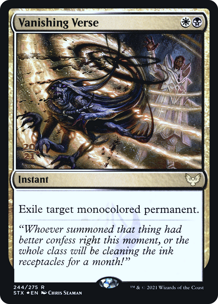 Vanishing Verse (PRE-244S) - Strixhaven: School of Mages Promos Foil