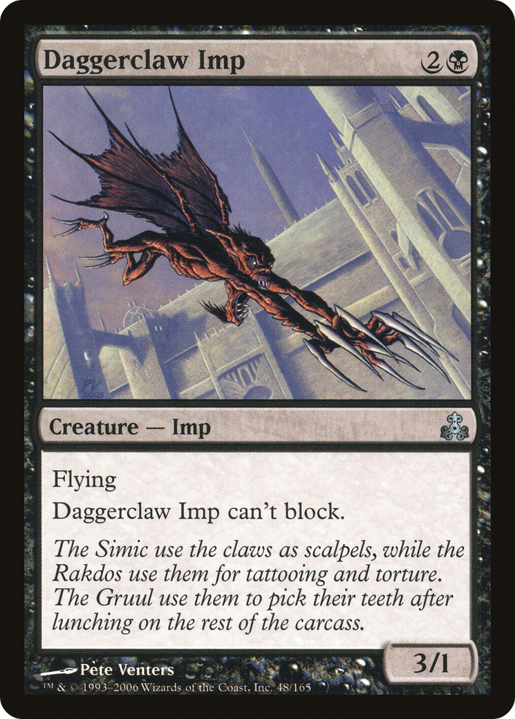 Diablotin Griffes-de-Dague (GPT-048) - Feuille du Pacte des Guildes 