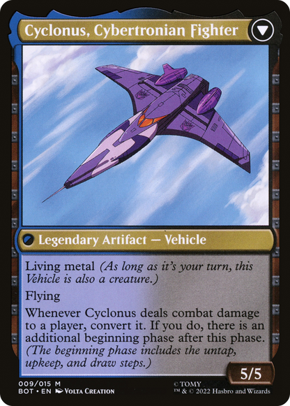 Cyclonus, le Saboteur // Cyclonus, Combattant Cybertronien (BOT-009) - Transformers : (convertdfc) 
