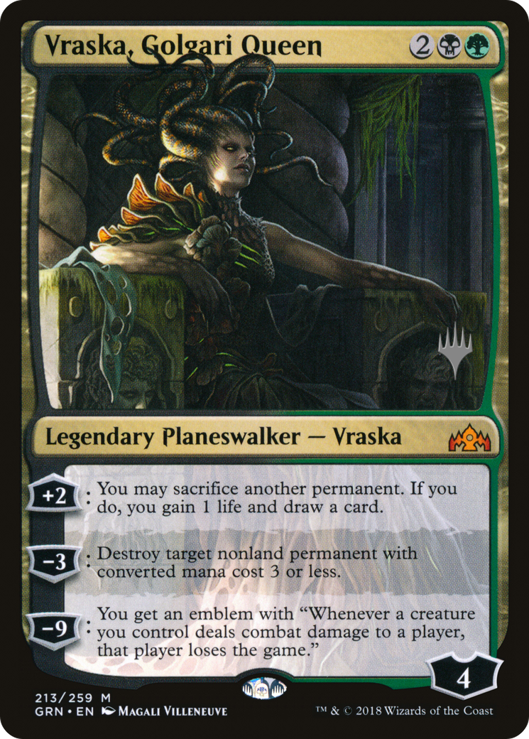 Vraska, Golgari Queen (PPTHB-213) - Guilds of Ravnica Promos