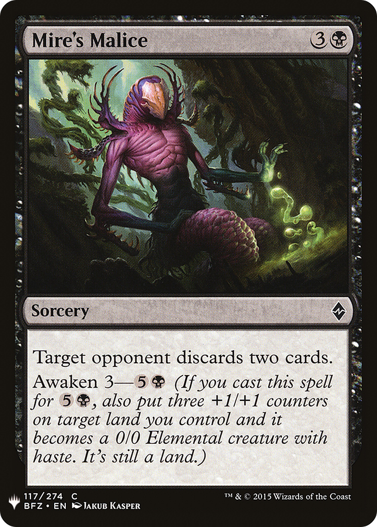 Mire's Malice (LIST-BFZ-117) - The List