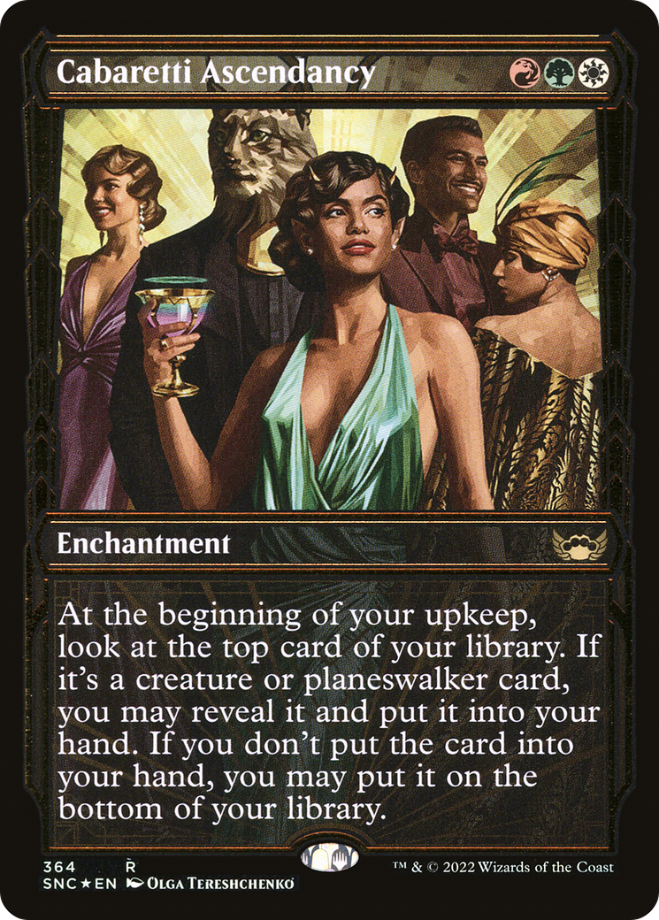 Cabaretti Ascendancy (Gilded Foil) (SNC-364) - Streets of New Capenna: (Showcase) Foil