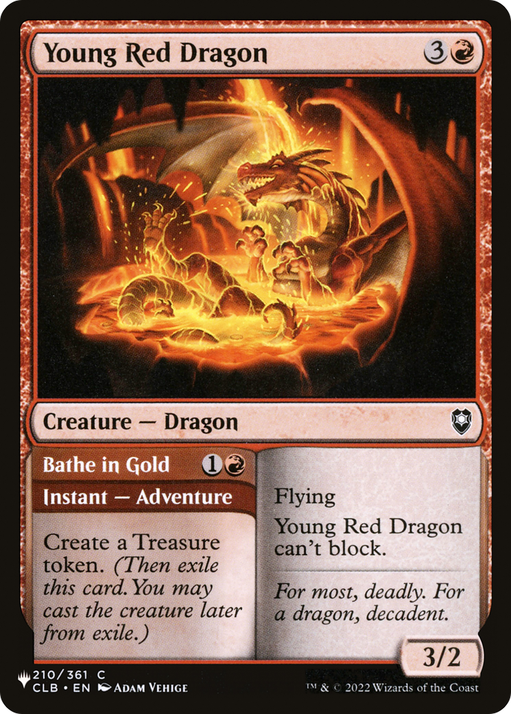 Young Red Dragon // Bathe in Gold (LIST-CLB-210) - The List