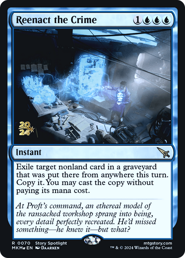 Reenact the Crime (PRE-070) - Murders at Karlov Manor Promos Foil