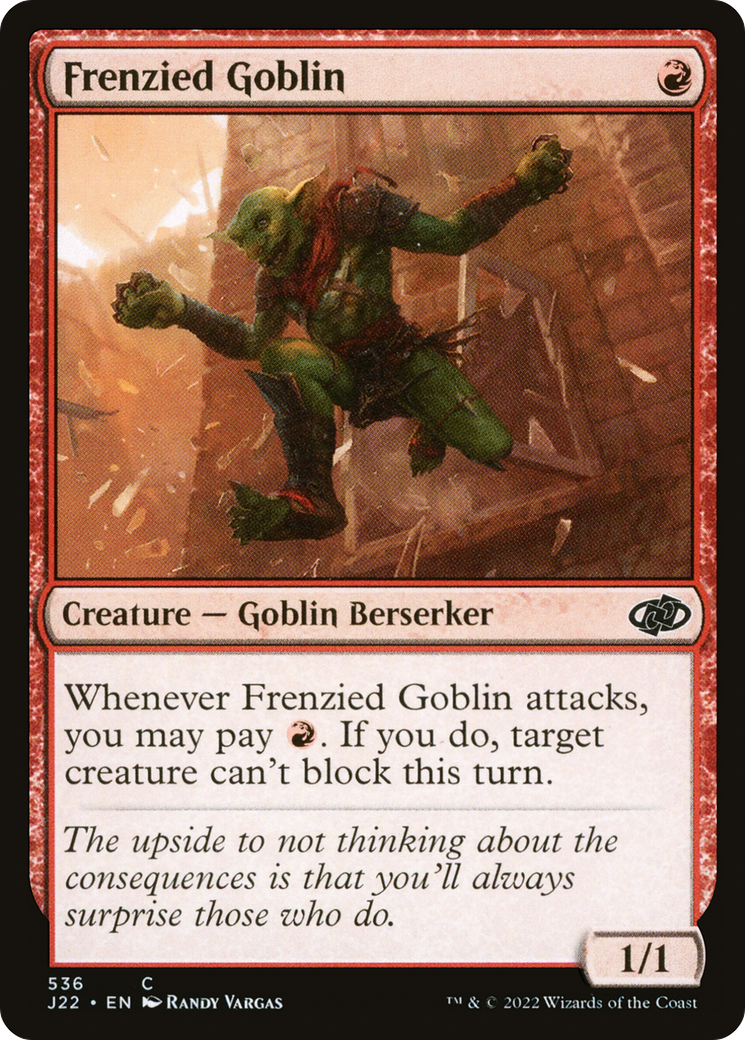 Frenzied Goblin (J22-536) - Jumpstart 2022