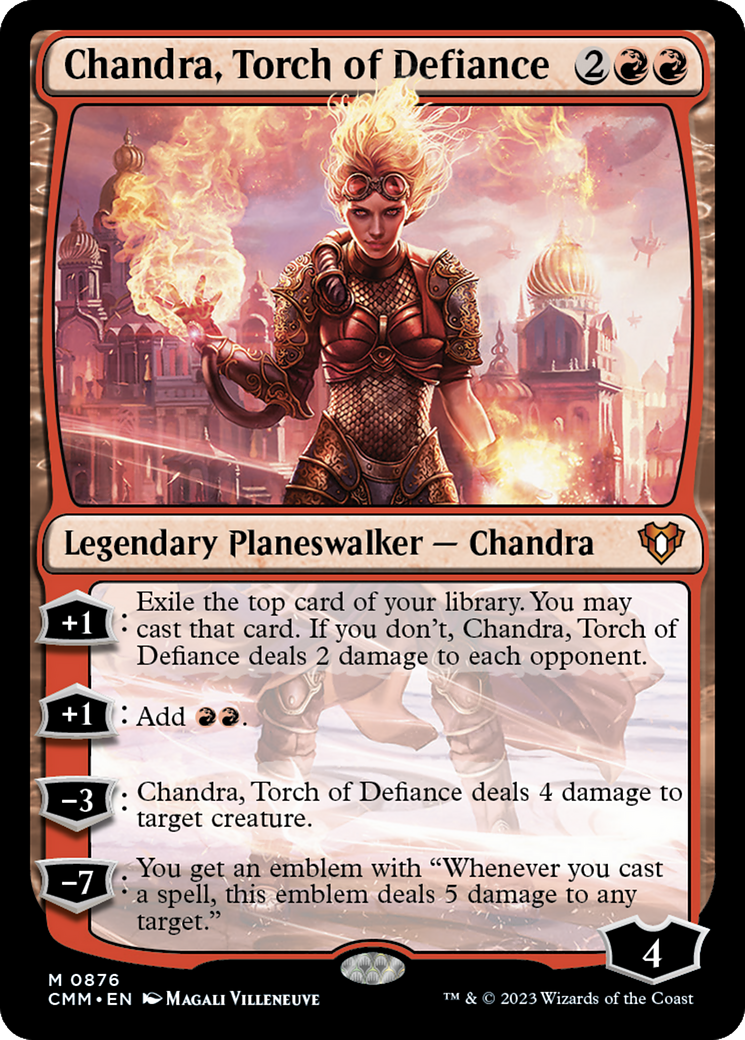 Chandra, Torche de défiance (CMM-876) - Commander Masters 