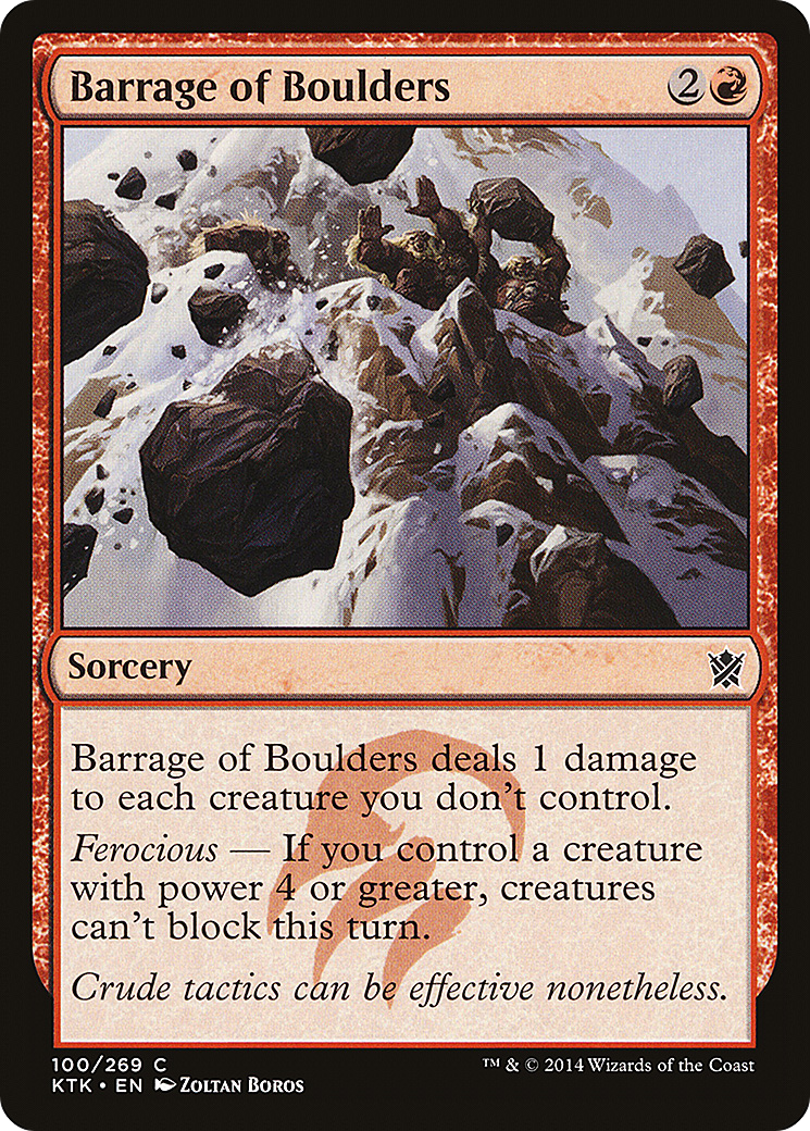 Barrage de rochers (KTK-100) - Les Khans de Tarkir Foil 