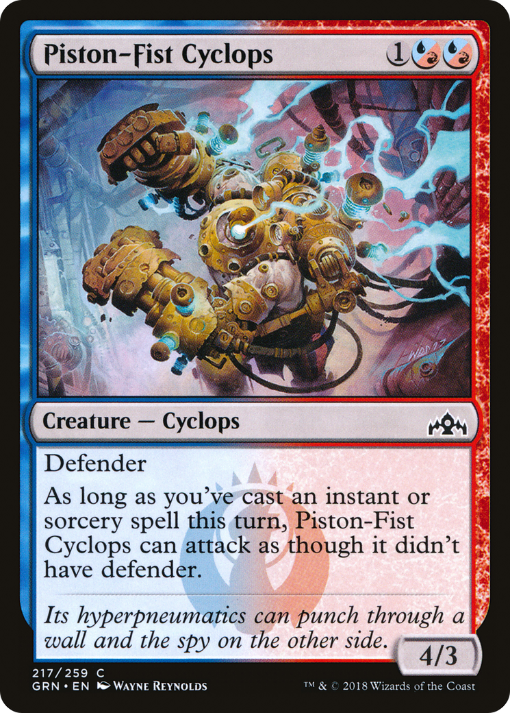 Cyclope aux poings pistonnés (GRN-217) - Guildes de Ravnica 