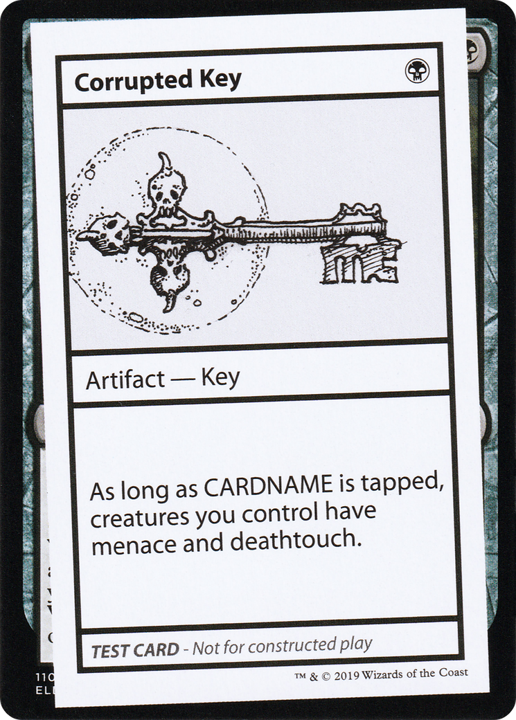 Corrupted Key (No PW Symbol) (CMB1-) - Mystery Booster Playtest Cards 2021