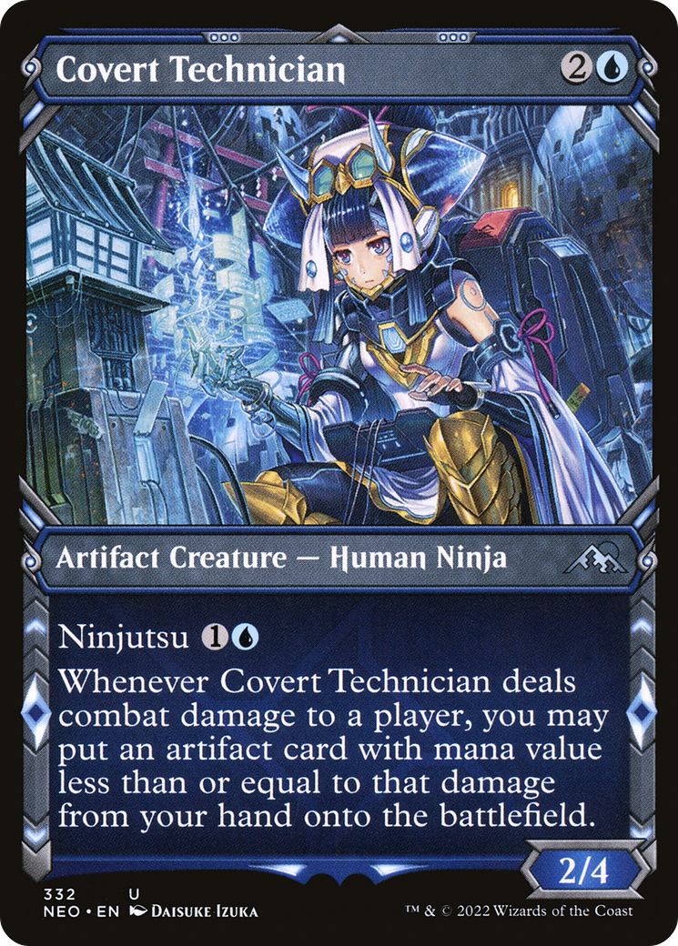 Technicien secret (NEO-332) - Kamigawa : Neon Dynasty : (Vitrine) Foil 