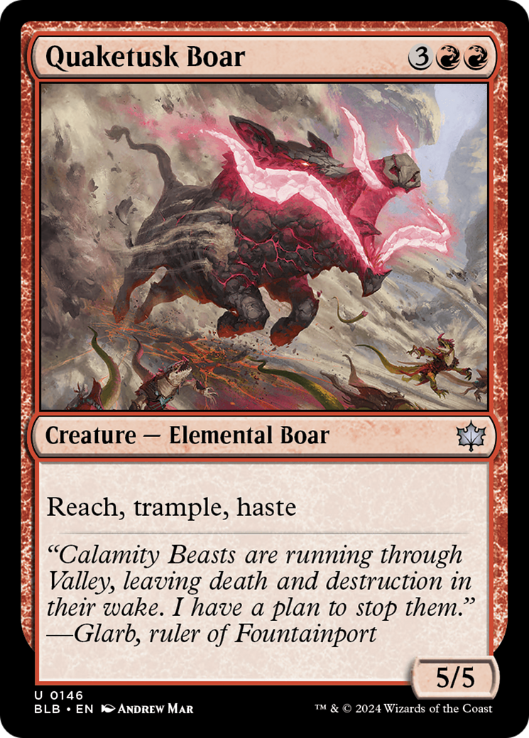 Sanglier Quaketusk (BLB-146) - Bloomburrow 