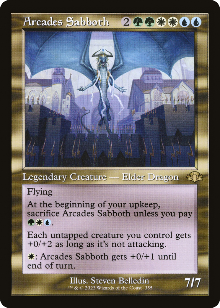 Arcades Sabboth (Retro Frame) (DMR-355) - Dominaria Remastered Foil