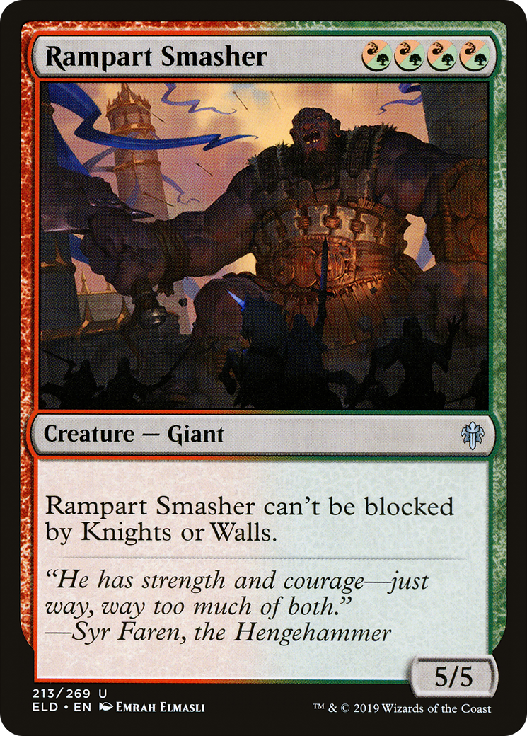 Rampart Smasher (ELD-213) - Trône d'Eldraine Foil 