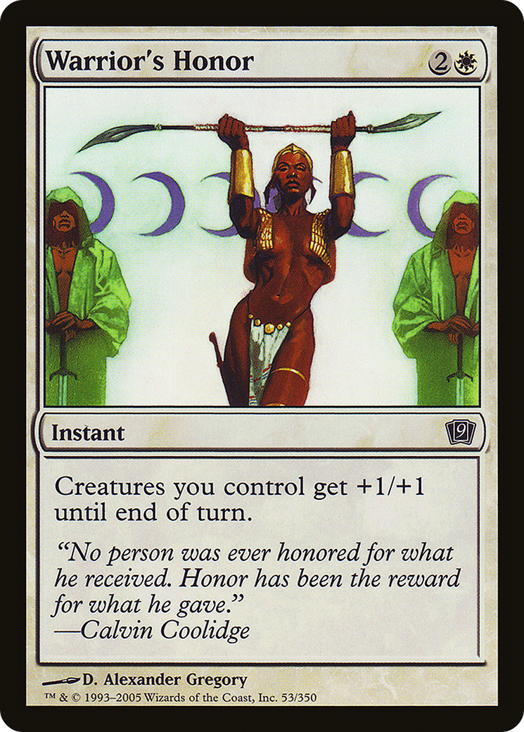 Warrior's Honor (9ED-53★) - Ninth Edition Foil