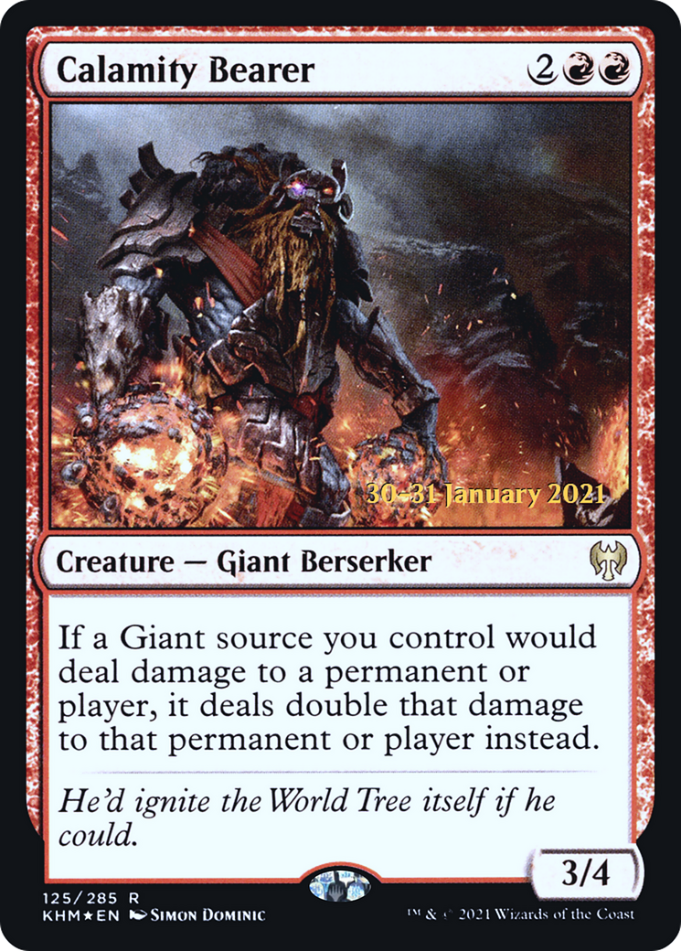 Calamity Bearer (PRE-125) - Kaldheim Promos Foil