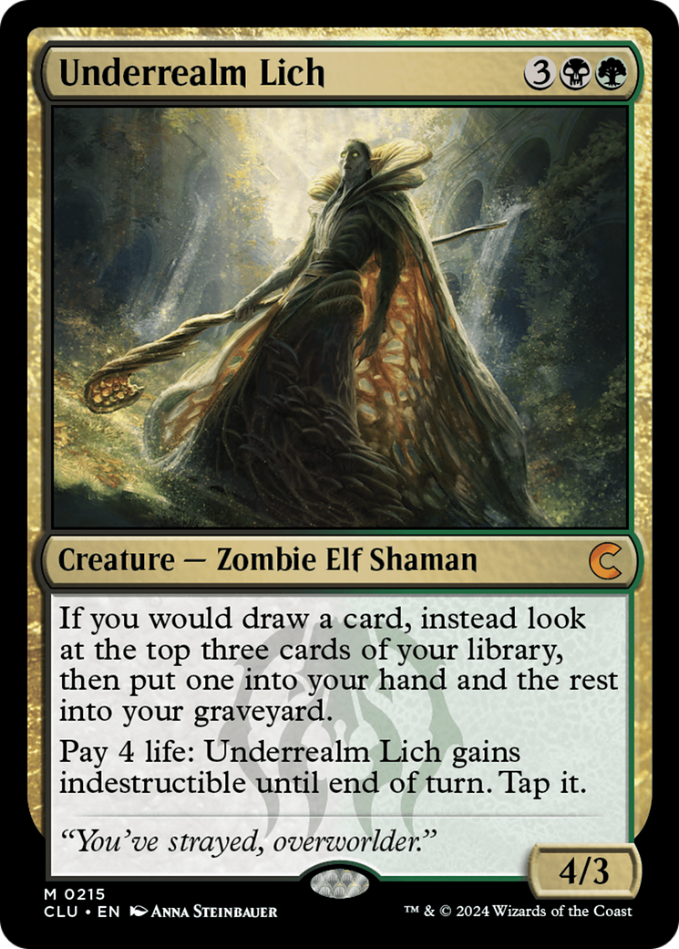 Liche du Royaume Infernal (CLU-215) - Ravnica: Clue Edition