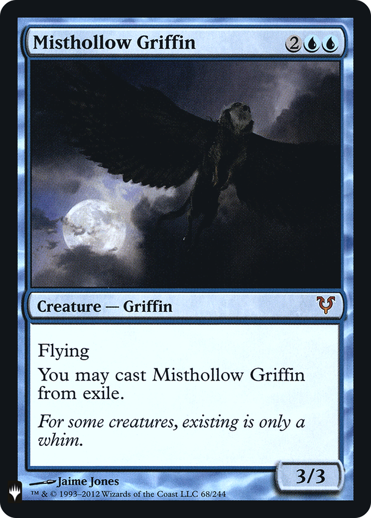 Misthollow Griffin (LIST-AVR-68) - The List Foil