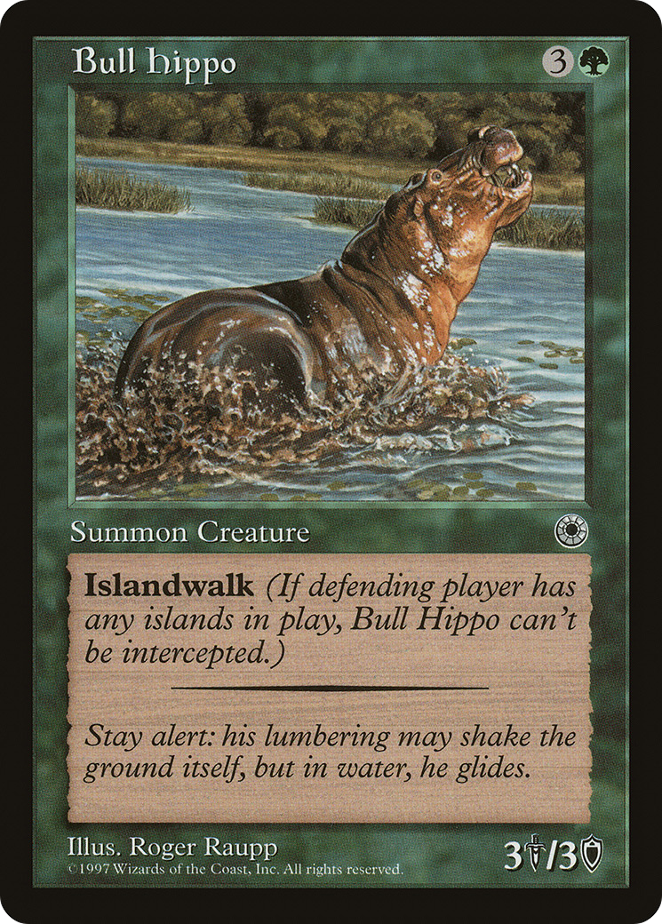 Hippopotame taureau (POR-160) - Portail 