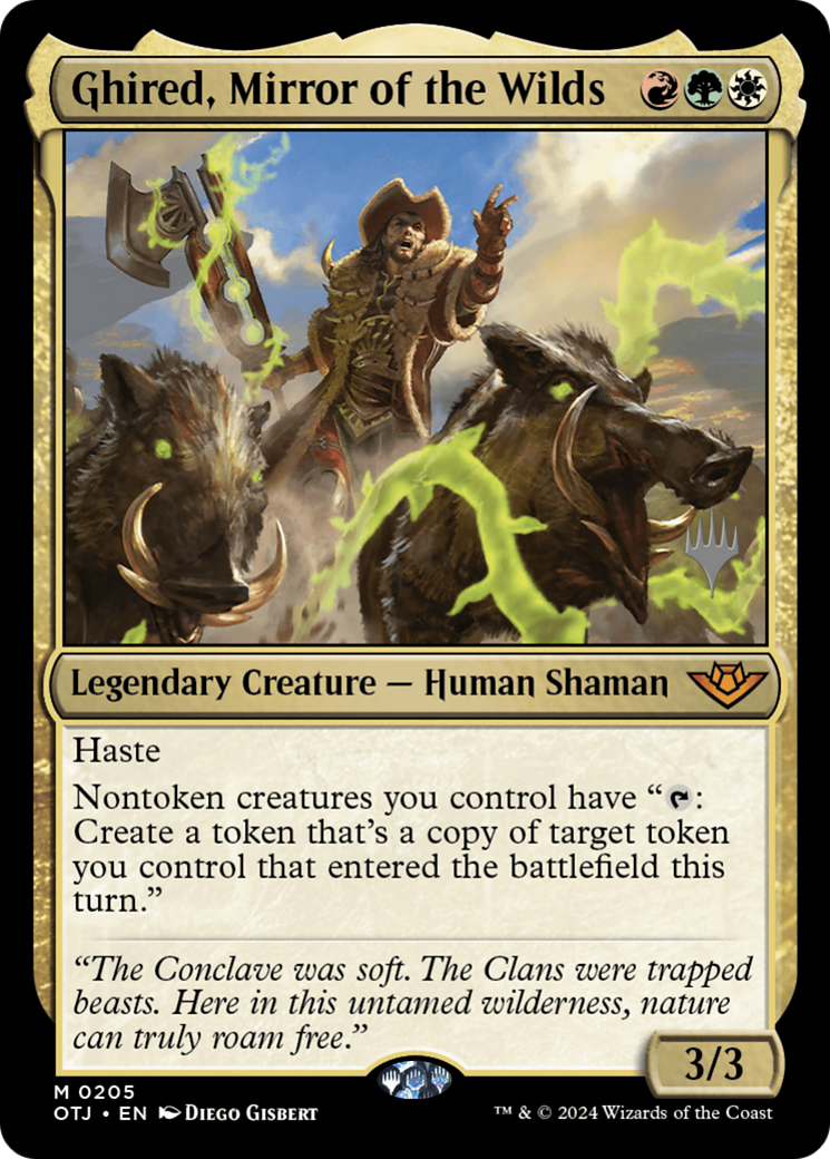 Ghired, Mirror of the Wilds (PPOTJ-205P) - Outlaws of Thunder Junction Promos