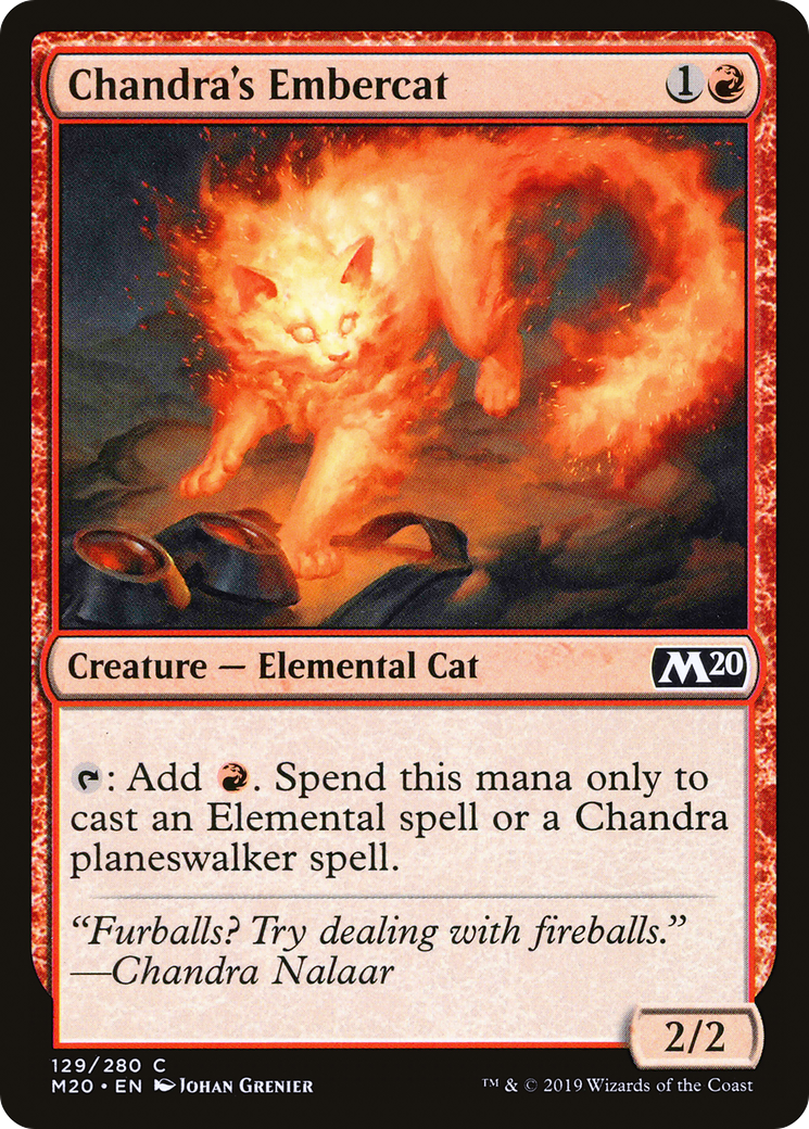 Chandra's Embercat (M20-129) - Core Set 2020