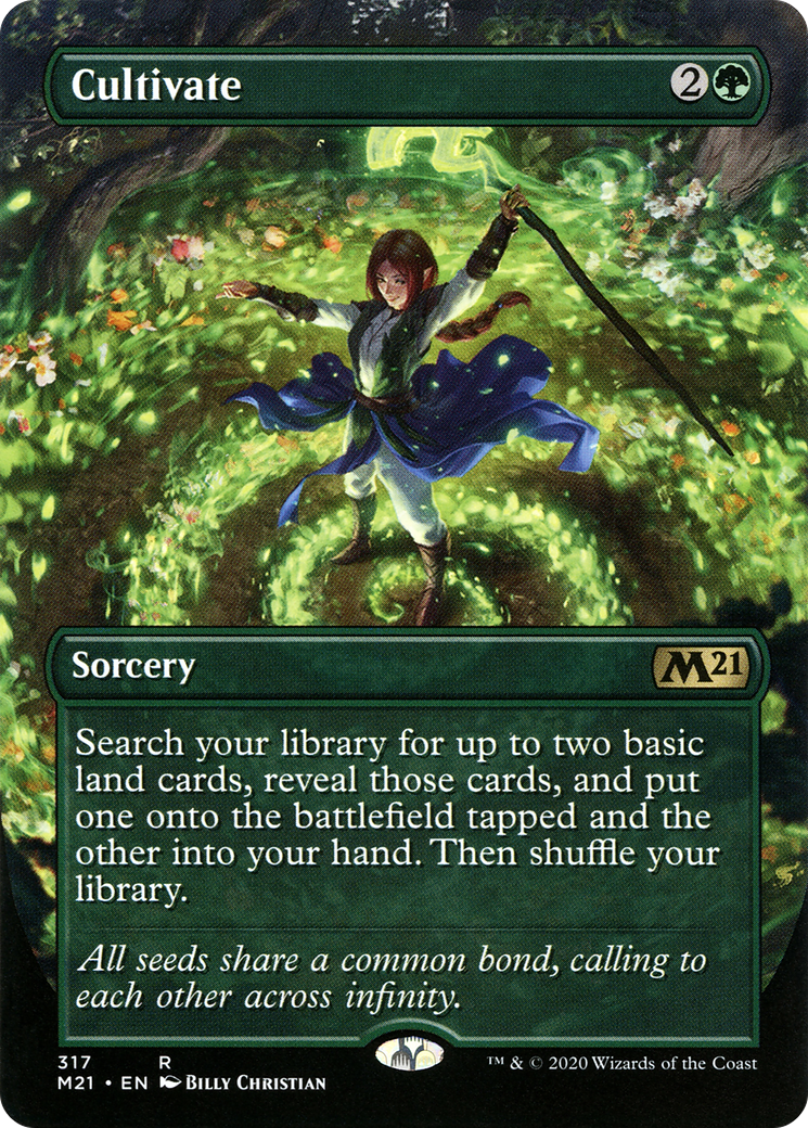 Cultivate (Alternate Art) (M21-317) - Core Set 2021 (Borderless)