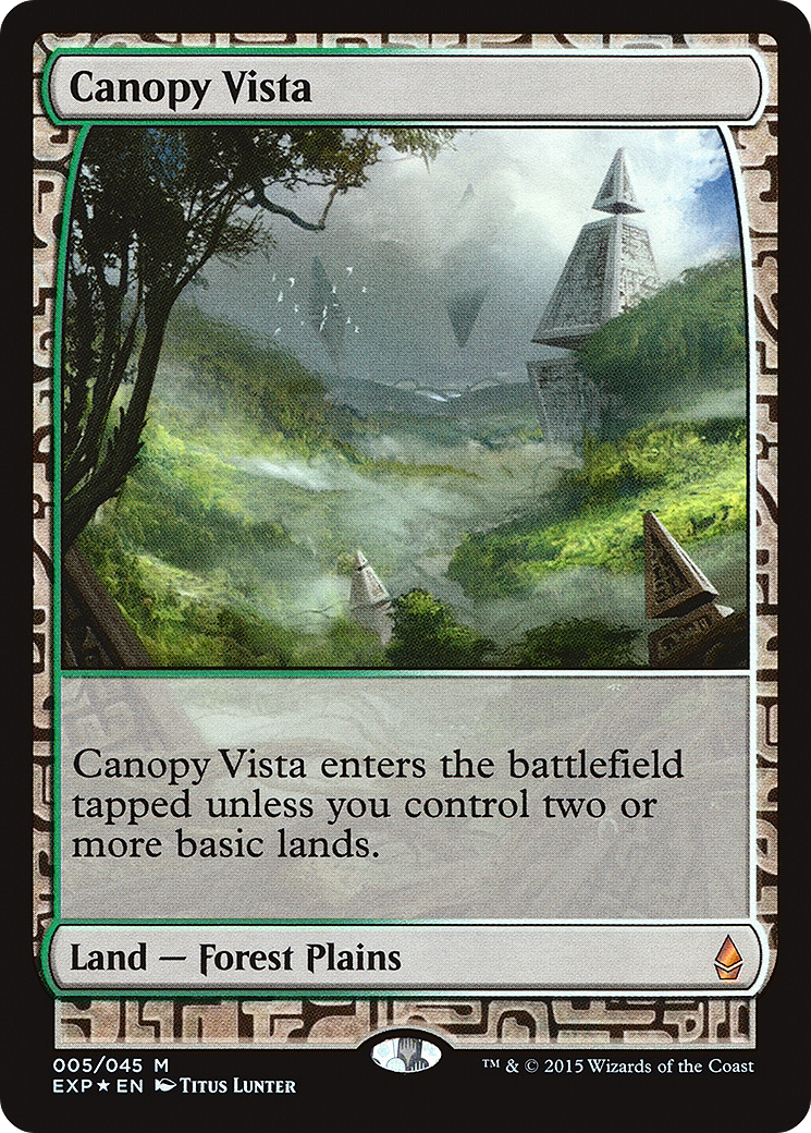 Canopy Vista (EXP-005) - Zendikar Expeditions Foil 