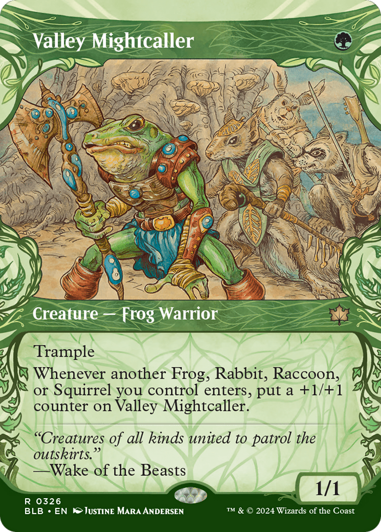 Valley Mightcaller (BLB-326) - Bloomburrow : (Vitrine) 