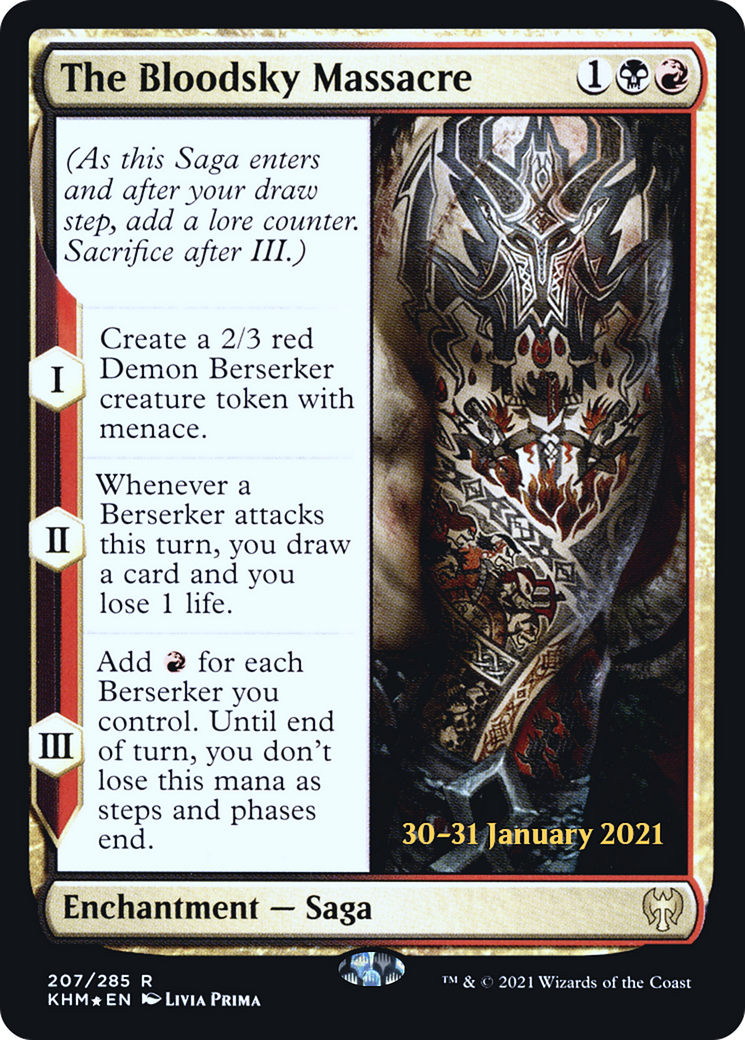Le massacre de Bloodsky (PRE-207S) - Kaldheim Promos Foil 