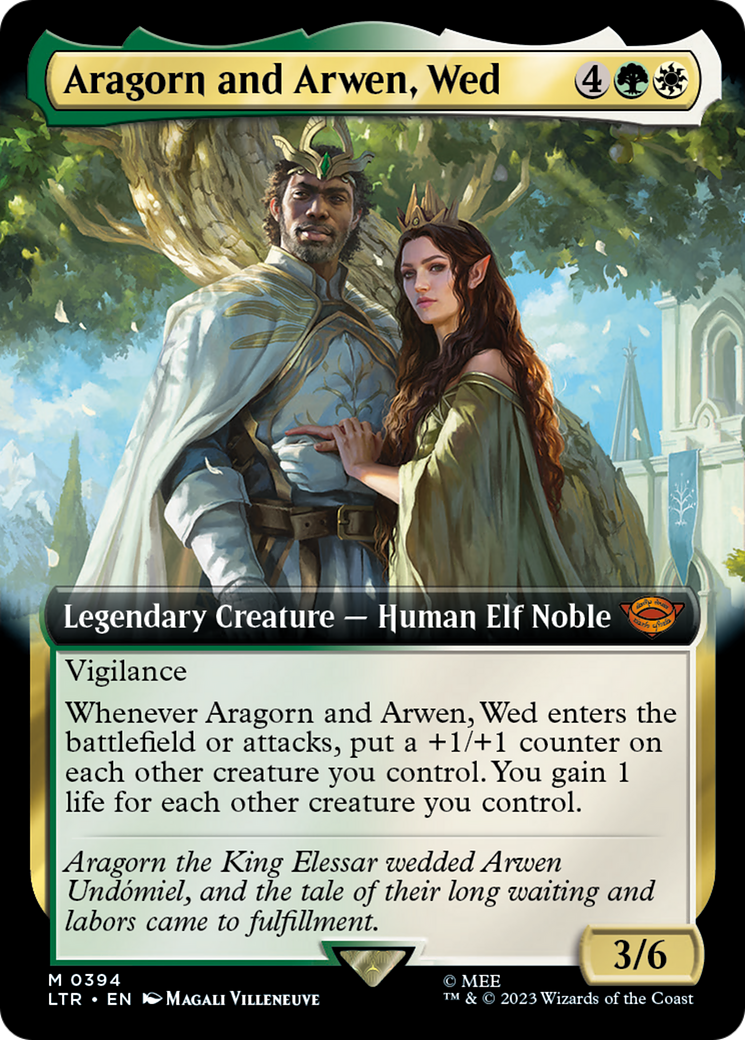 Aragorn and Arwen, Wed (Extended Art) (LTR-394) - The Lord of the Rings: Tales of Middle-earth: (Extended Art)