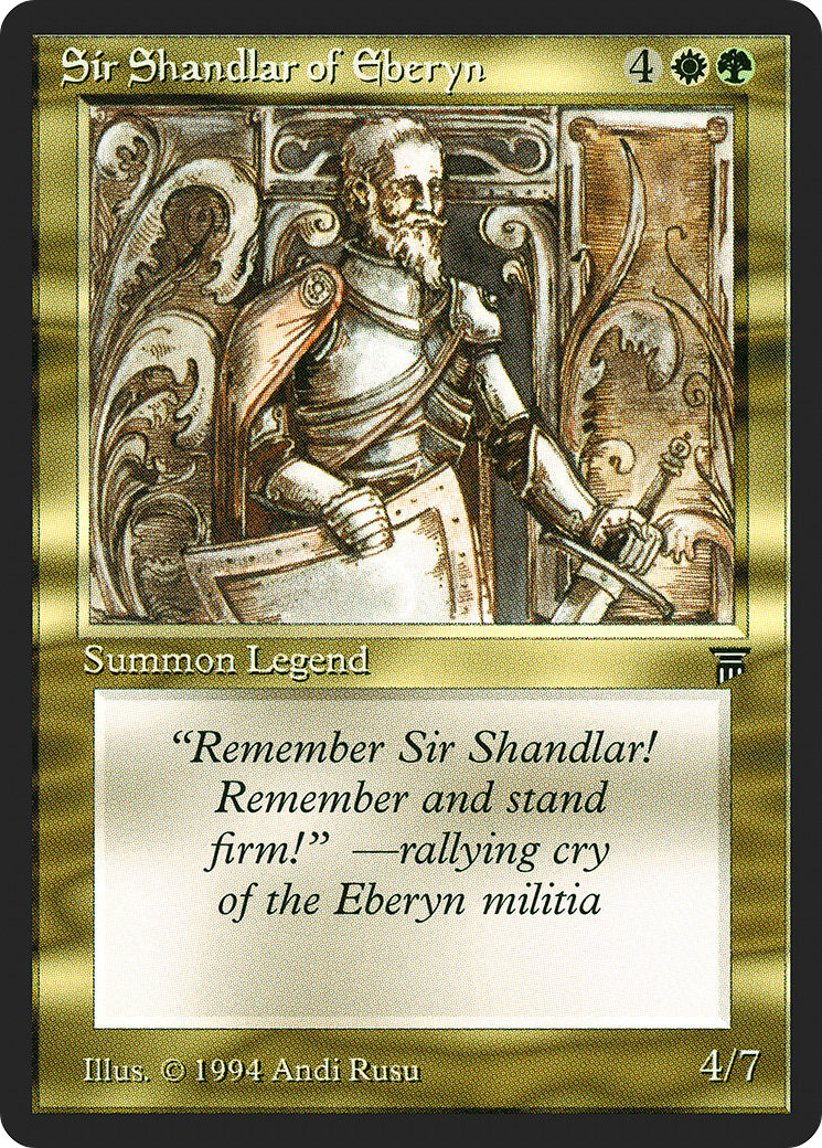 Sir Shandlar d'Eberyn (LEG-257) - Légendes 
