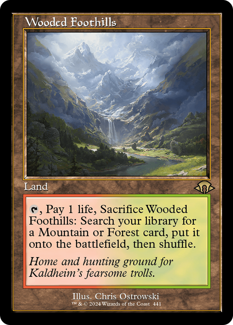 Wooded Foothills (Retro Frame) (MH3-441) - Modern Horizons 3 Foil