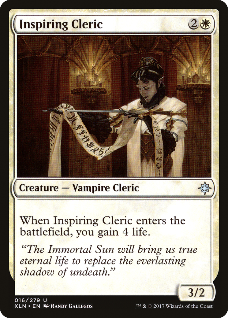 Inspiring Cleric (XLN-016) - Ixalan Foil